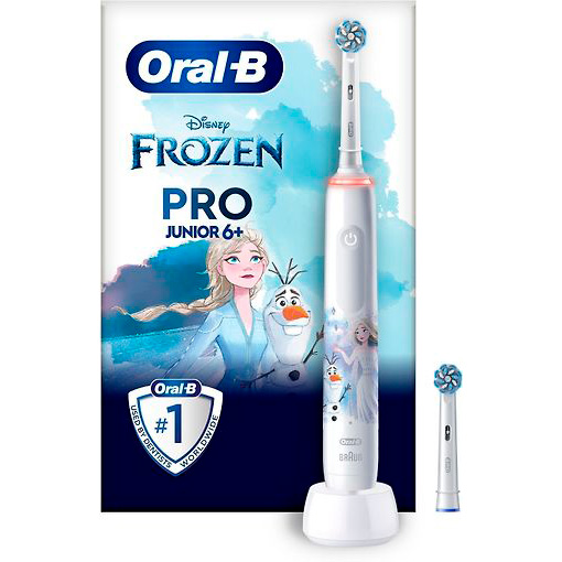 Электрическая зубная щетка Oral-B Pro Junior белая велобандана buff tubular junior buff avern б р one size 80395