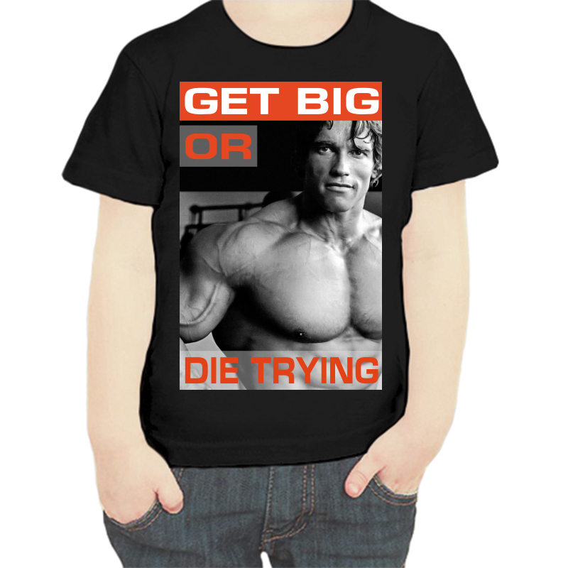 

Футболка мальчику черная 32 р-р get big or die trying, Черный, fdm_get_big_or