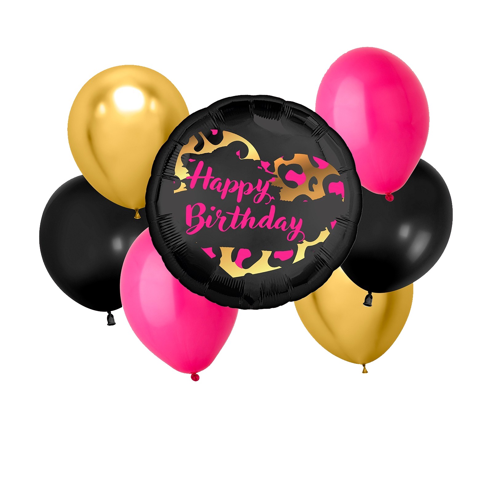 

Набор шаров "Happy birthday. Леопард", латекс, фольга набор 7 шт., Разноцветный