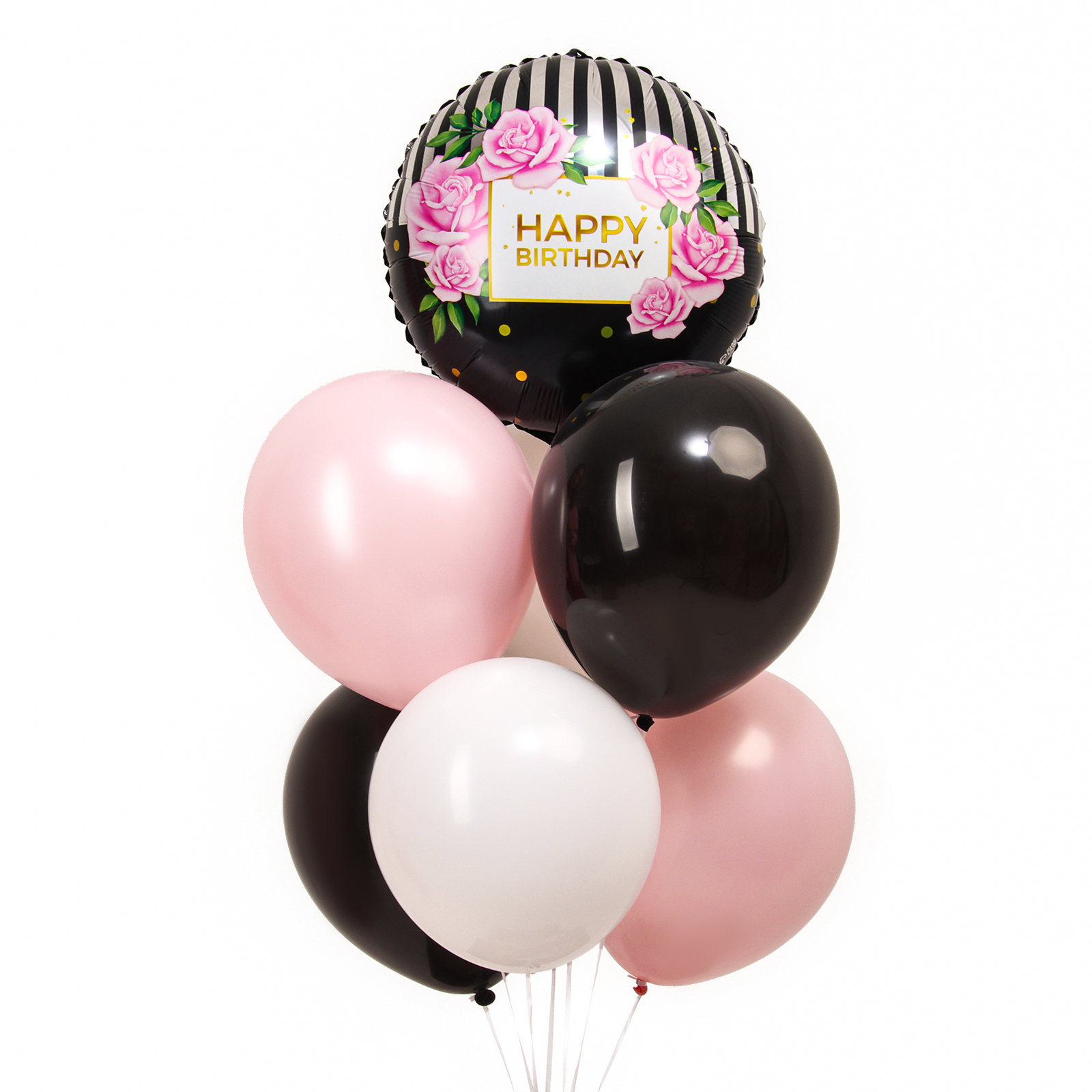

Набор шаров "Happy birthday", латекс, фольга набор 7 шт., Разноцветный