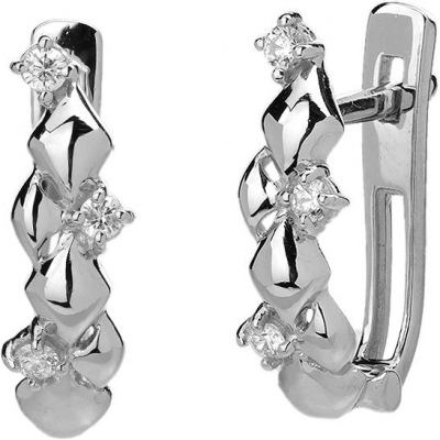 

Серьги из платины с бриллиантом Эстет 01С6912326, 01С6912326
