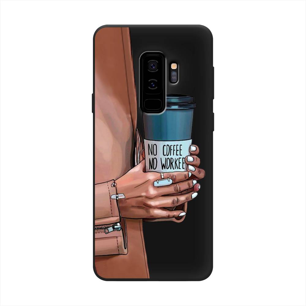 

Чехол Awog на Samsung Galaxy S9 + "No coffee", Коричневый;серый, 25852-1