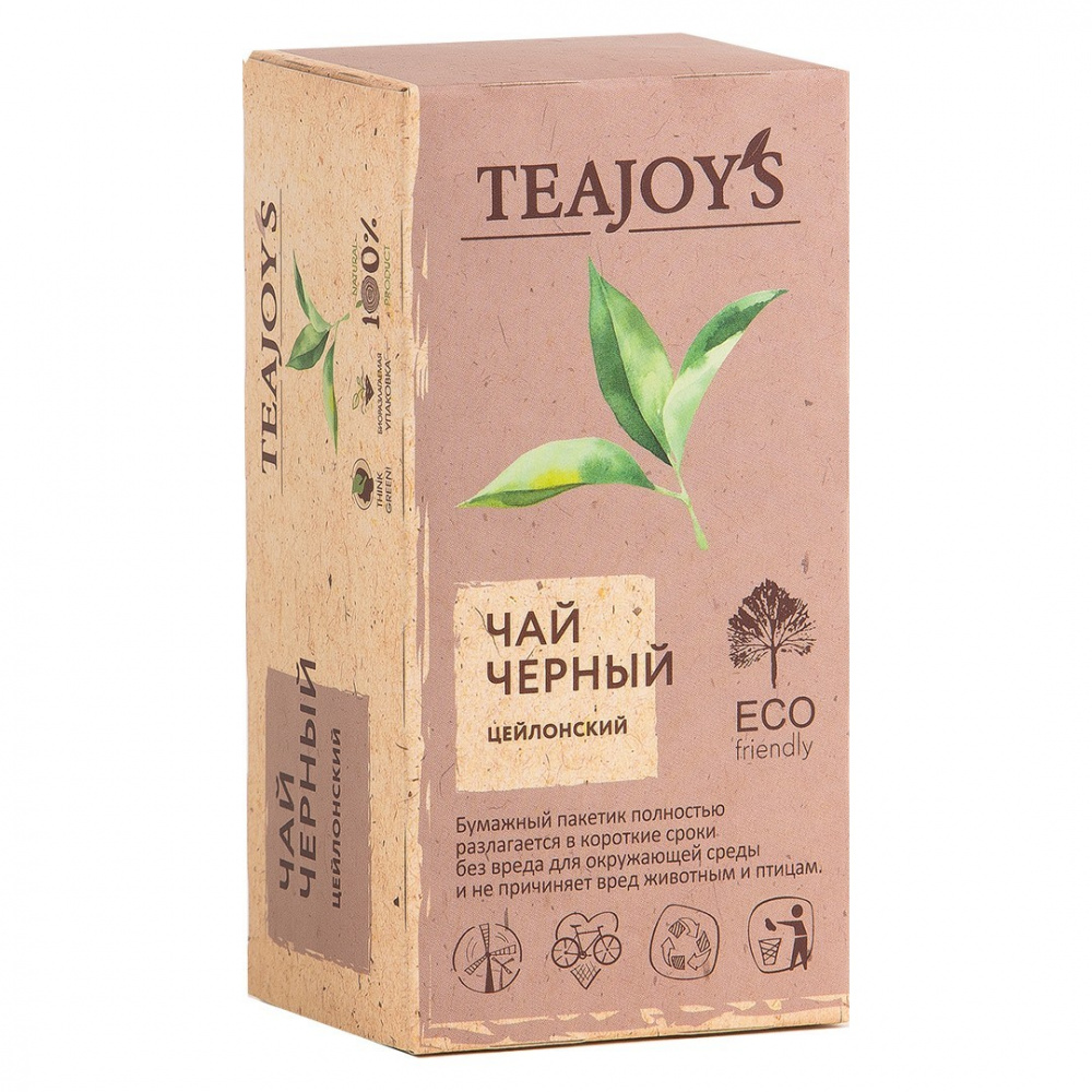 

Чай TeaJoy'S Цейлонский, черный, 25 сашетов