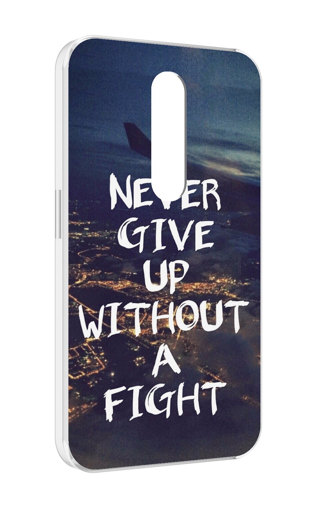 

Чехол MyPads никогда не сдавайся без боя для Motorola Moto X Force (XT1585 / XT1581), Прозрачный, Tocco