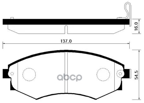 

Тормозные колодки HSB дисковые hp4001