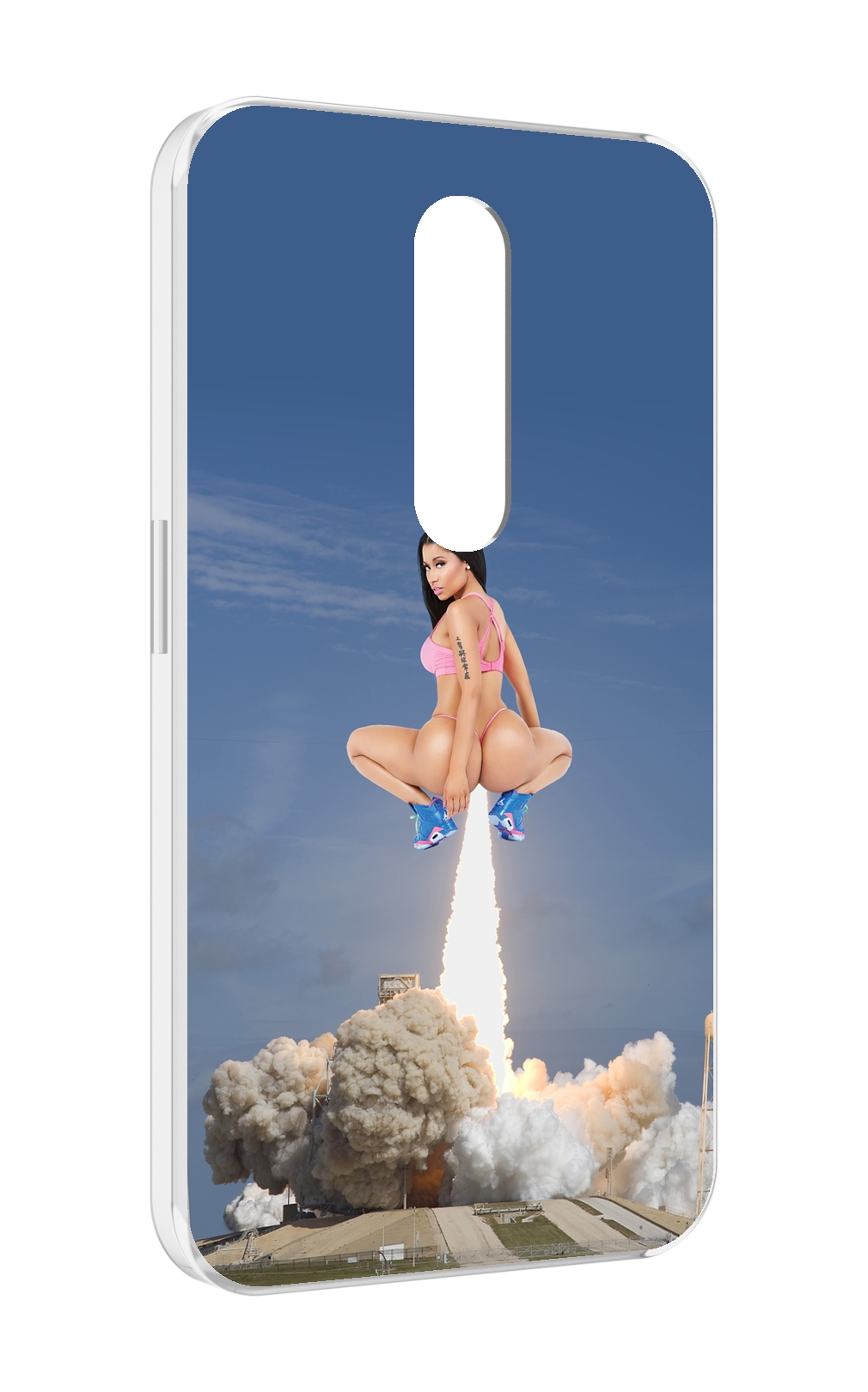 

Чехол MyPads ники-минаж-ракета детский для Motorola Moto X Force (XT1585 / XT1581), Прозрачный, Tocco