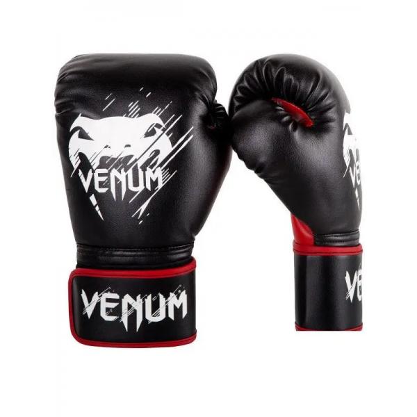 Перчатки боксерские детские Venum Contender Kids 8oz, Black/Red