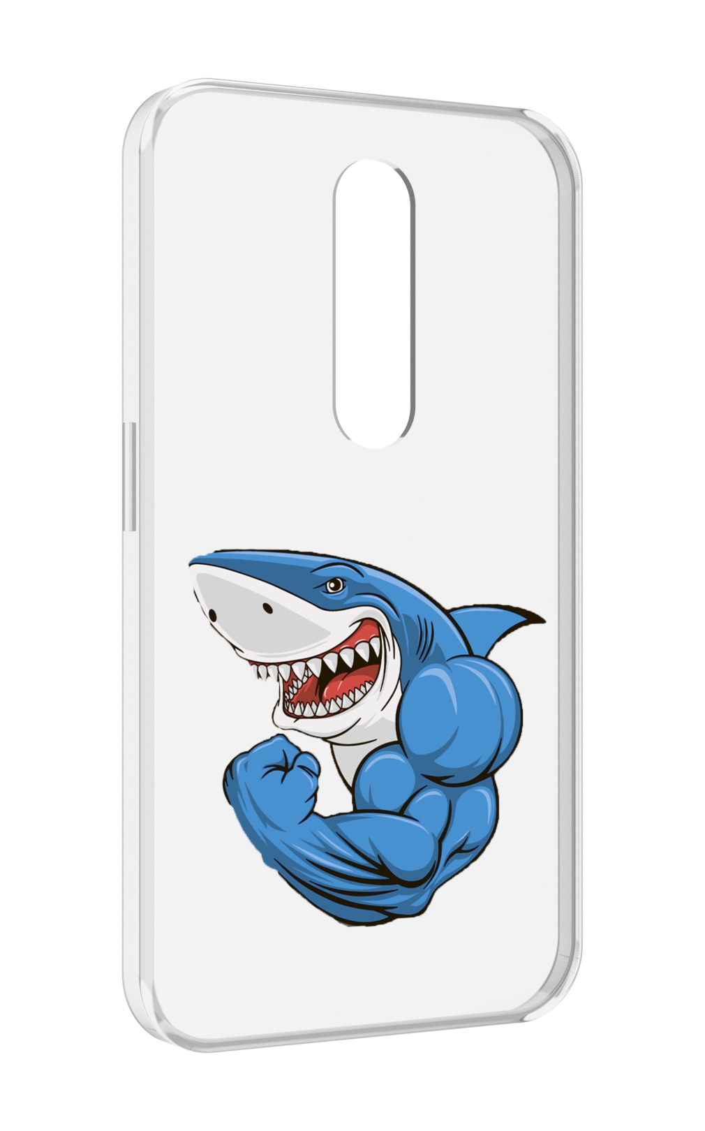 

Чехол MyPads накаченная акула для Motorola Moto X Force (XT1585 / XT1581), Прозрачный, Tocco