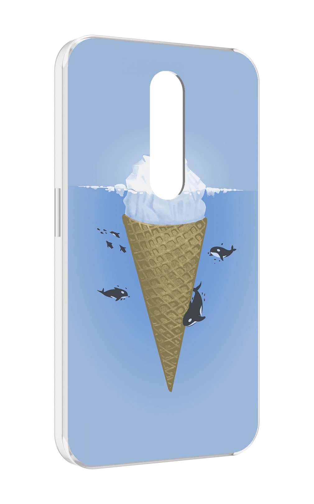 

Чехол MyPads мороженное-у-косаток для Motorola Moto X Force (XT1585 / XT1581), Прозрачный, Tocco