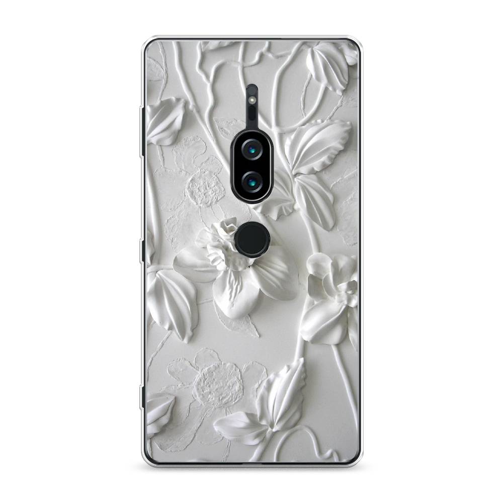 

Силиконовый чехол "Гипсовые цветы" на Sony Xperia XZ2 Premium, 53350-7