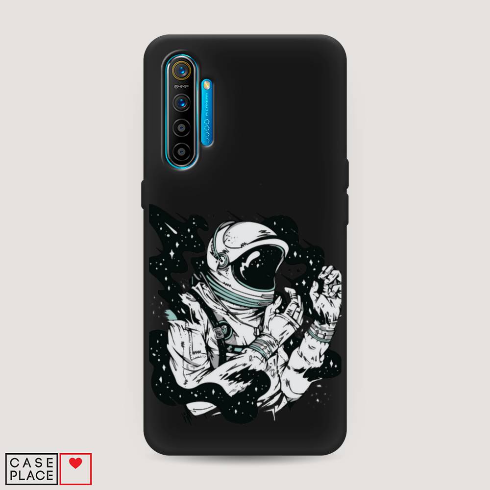 фото Матовый силиконовый чехол "космонавт арт" на realme xt awog