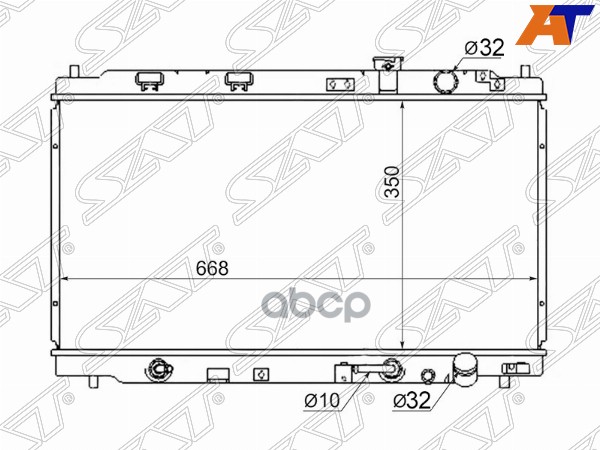

SAT Радиатор HONDA/ACURA INTEGRA DB/DC1/2 93-00