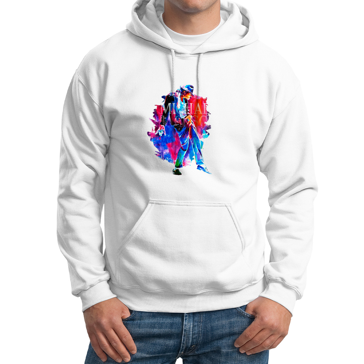 

Худи унисекс CoolPodarok Легенда Michael Jackson белое 50 RU, M0501695