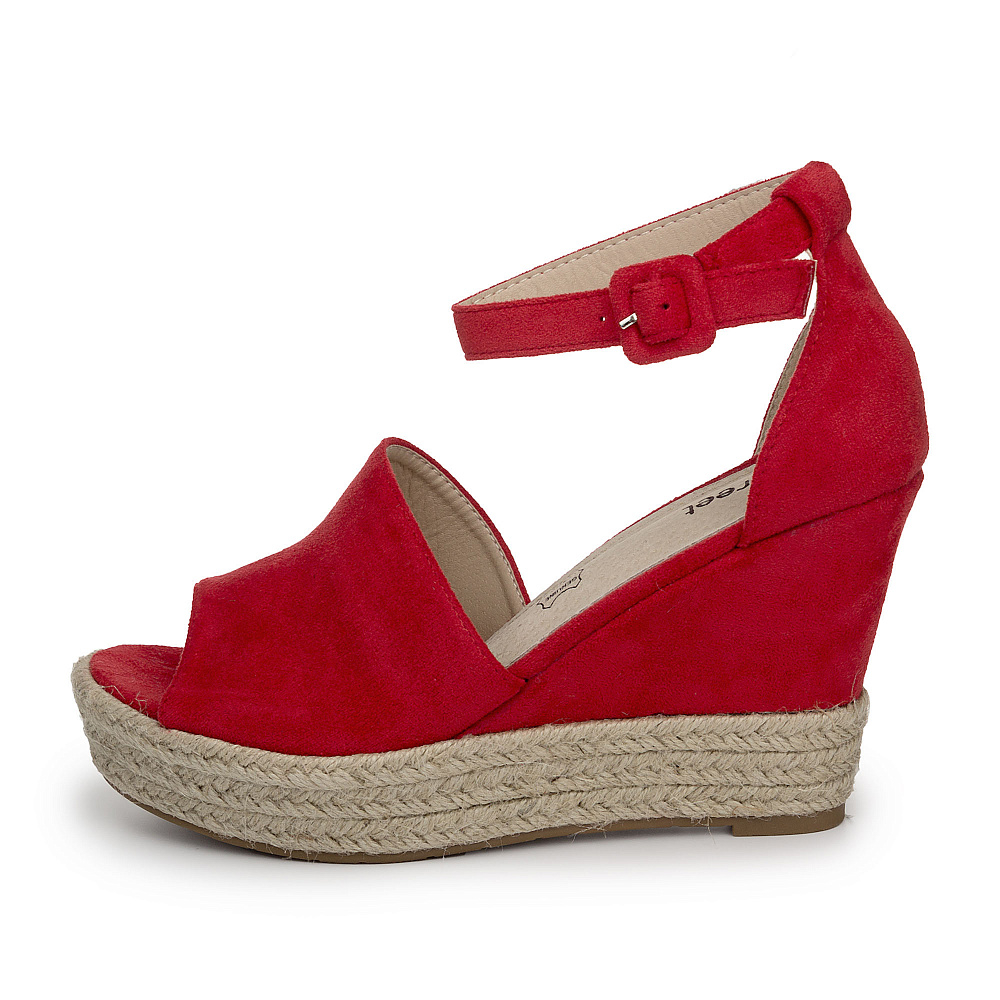фото Босоножки женские instreet 26-11wa-020ts красные 39 ru