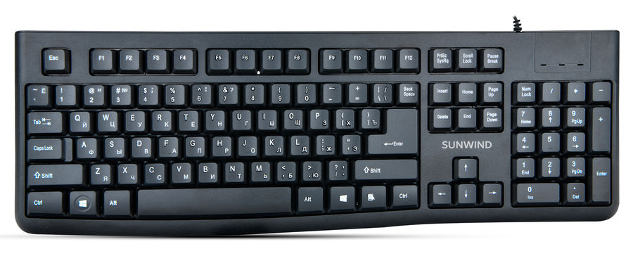 Проводная клавиатура Sunwind SW-KB200 Black
