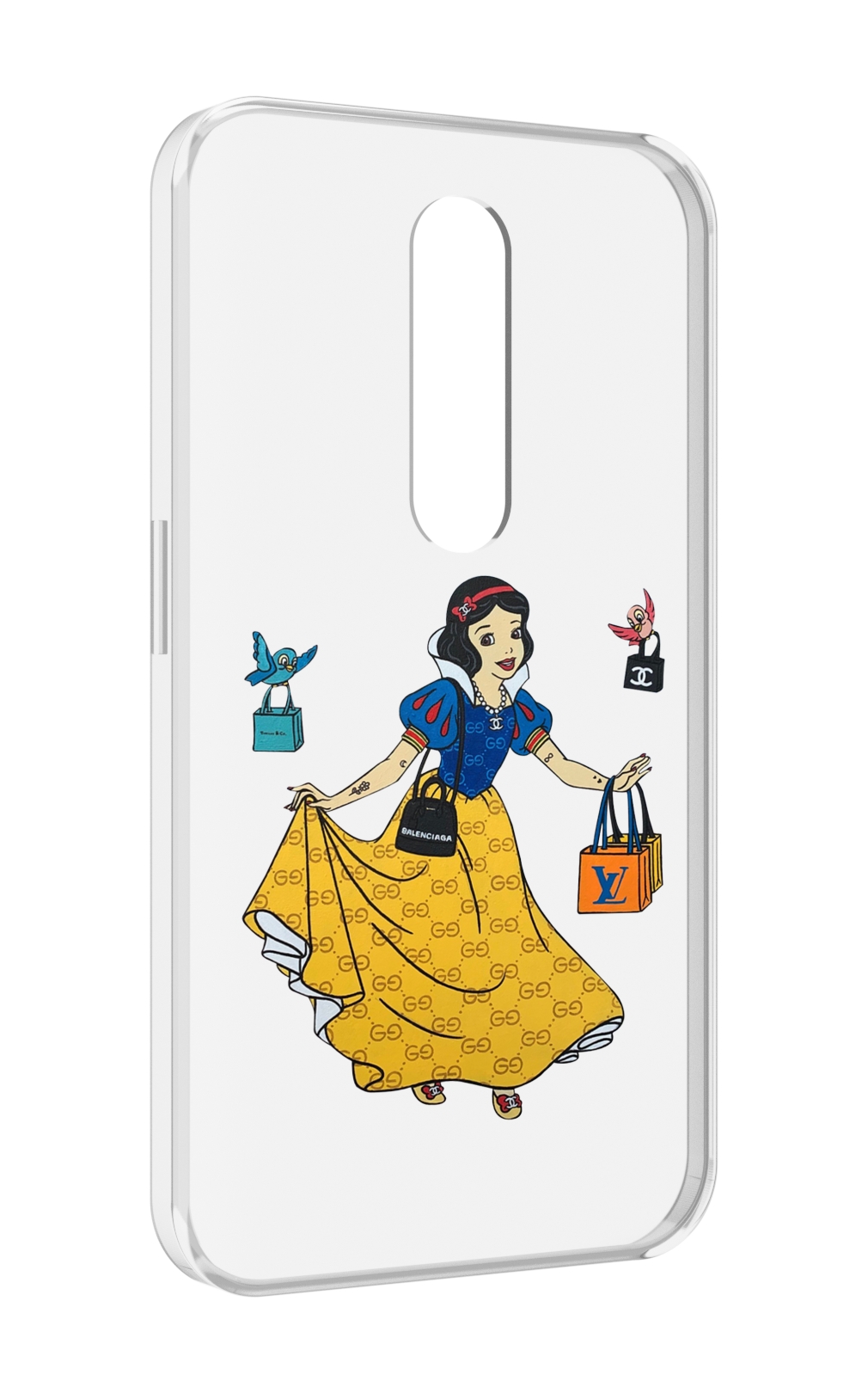 

Чехол MyPads модная-принцесса женский для Motorola Moto X Force (XT1585 / XT1581), Прозрачный, Tocco