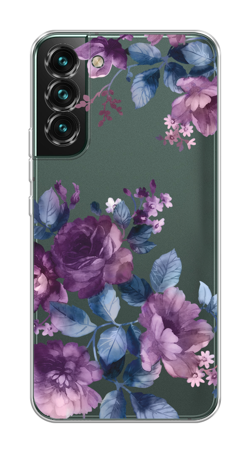 

Чехол на Samsung Galaxy S22 "Purple Blossoms", Синий;фиолетовый, 2103850-1