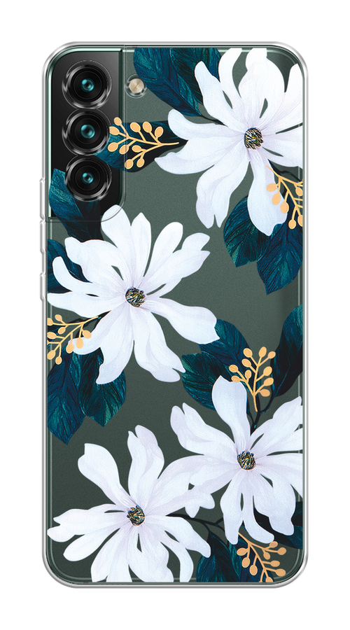 

Чехол на Samsung Galaxy S22 "Delilah Flower", Зеленый;белый, 2103850-1