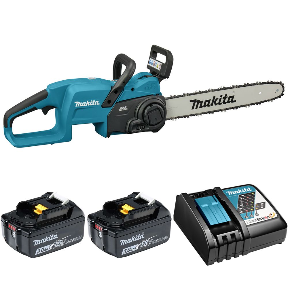 

Пила цепная аккумуляторная 40см, 2х3Ач и з/у, Makita DUC407RF2, DUC407RF2