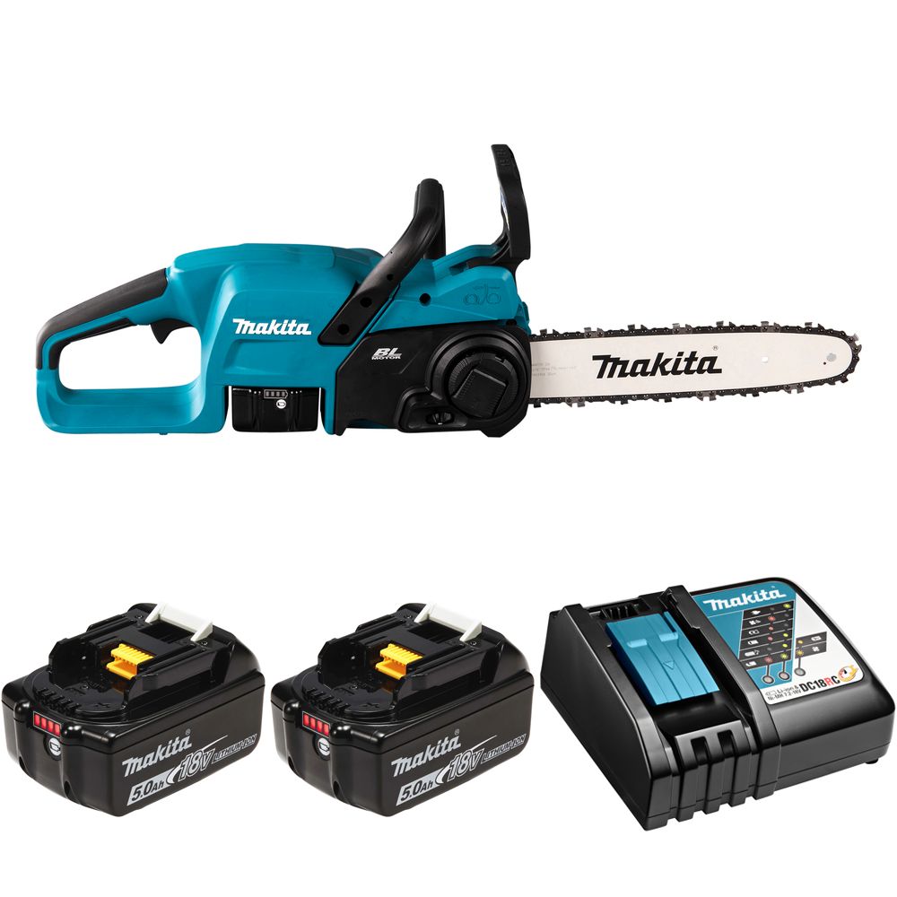 

Пила цепная аккумуляторная 30см, акк 2х5Ач и з/у, Makita DUC307RT2, DUC307RT2