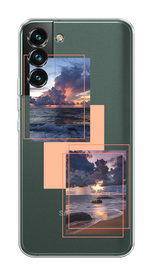 

Чехол на Samsung Galaxy S22 "Sky collage", Розовый;прозрачный;синий, 2103850-1