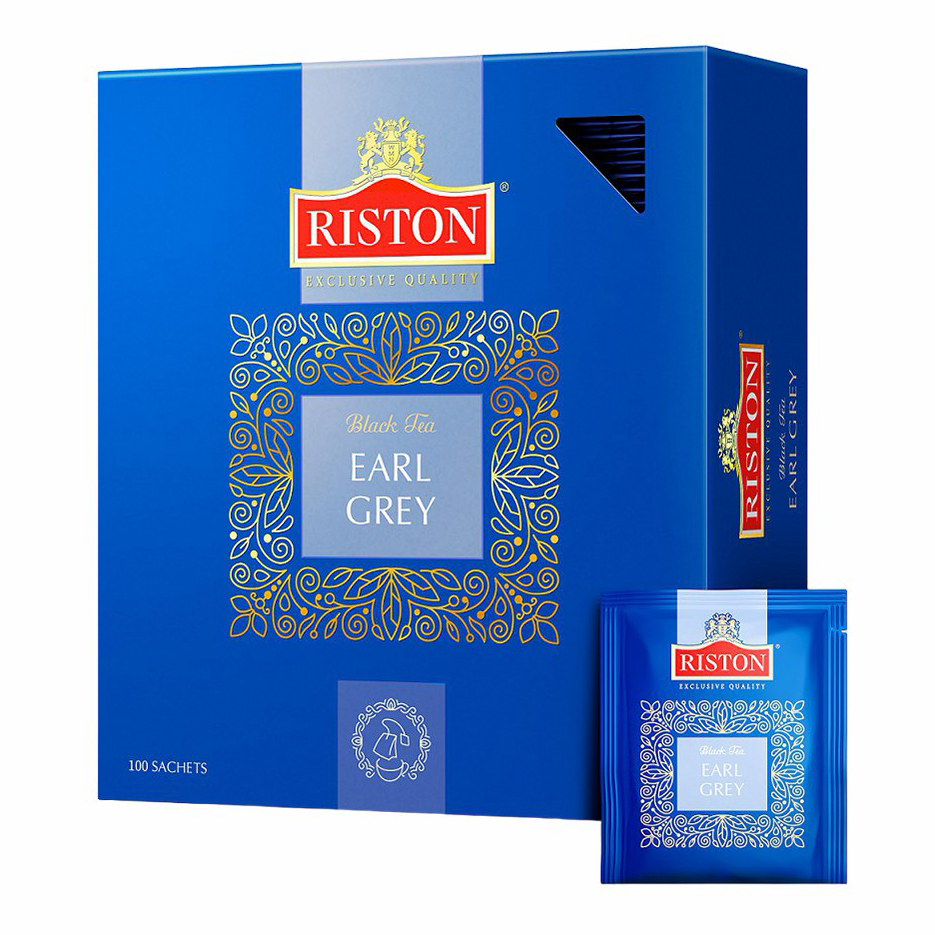 Чай черный Riston Earl Gray в пакетиках 2 г х 100 шт