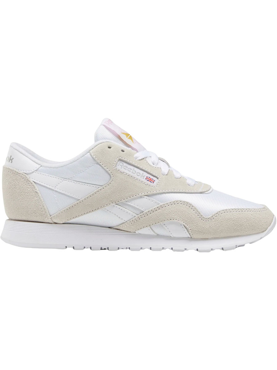фото Кроссовки женские reebok cl nylon бежевые 8 us