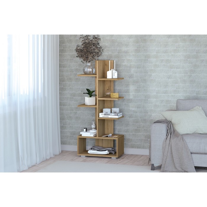 Подставка для цветв №2, 520х266х1180, Дуб крафт золотой