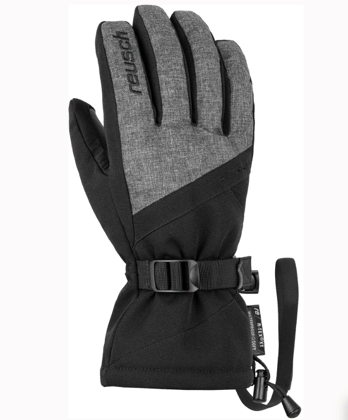 

Перчатки горнолыжные REUSCH Outset R-Tex XT Black/Black Melange (inch (дюйм):8), Черный, Outset R-Tex XT