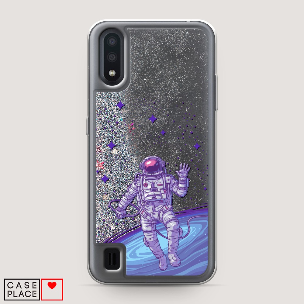

Чехол Awog на Samsung Galaxy A01 "Космонавт в открытом космосе", Разноцветный, 29591-1