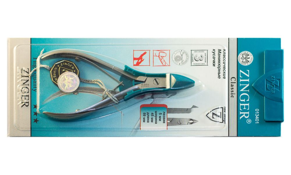 Маникюрные кусачки Zinger MC-350 FD ручной заточки с футляром маникюрные ножницы zinger b 553 d sh is ручной заточки