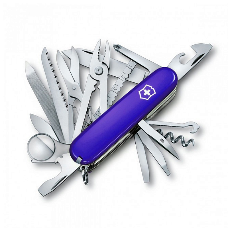 

Нож перочинный Victorinox SwissChamp (1.6795.2R) 91мм 33функц. синий карт.коробка