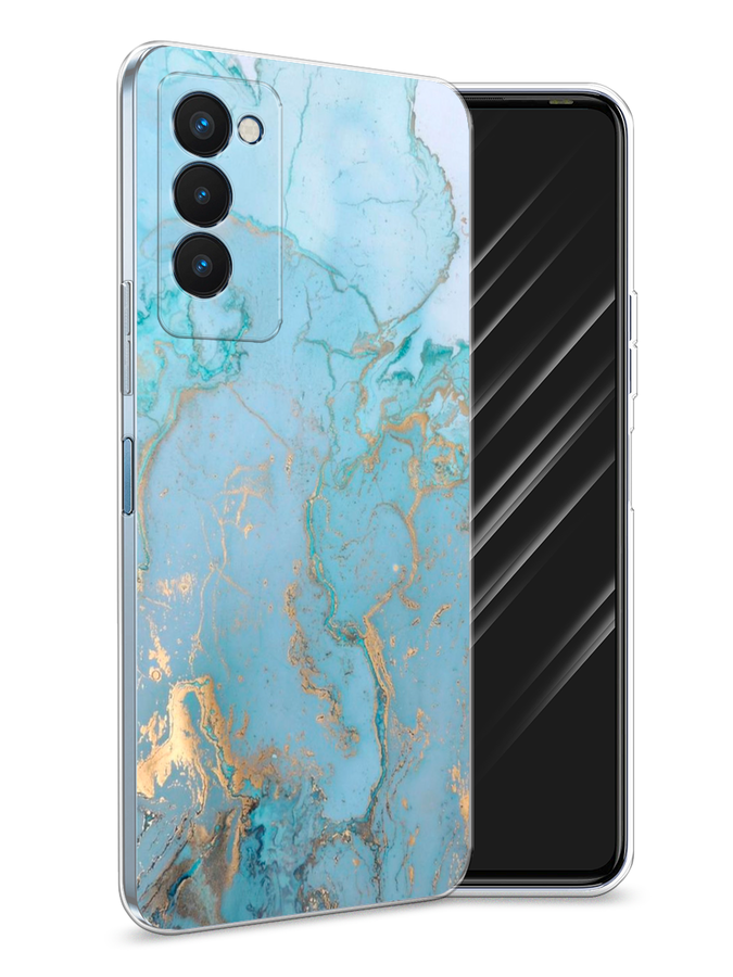

Чехол Awog на Tecno Camon 18P "Голубой мрамор рисунок", Разноцветный, 300750-3
