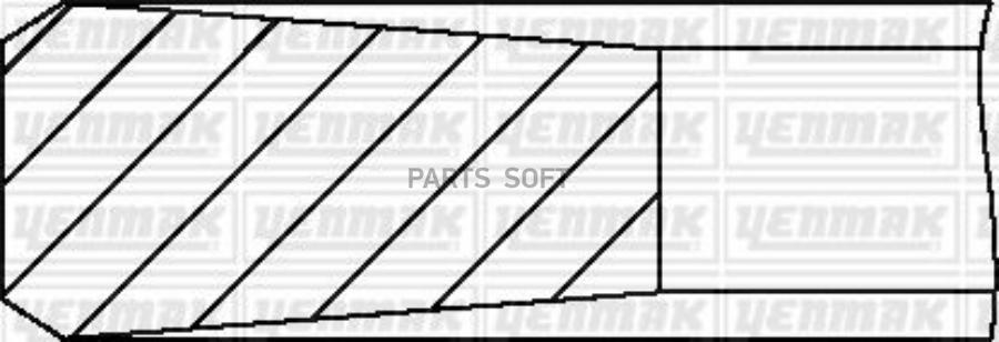 

Кольца Поршневые 1 Цилиндр, Ford, =94,32, 2.5X2X4, 0.65 YENMAK 9109426065