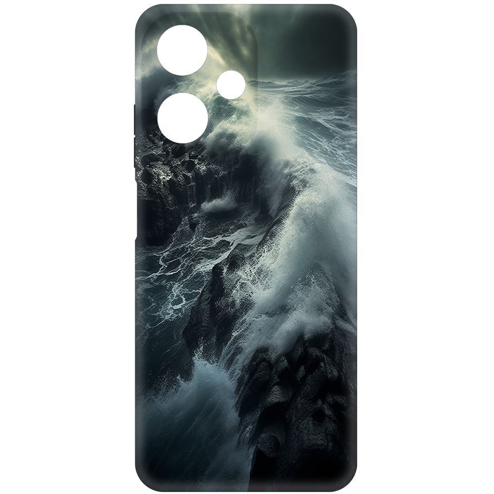 

Чехол-накладка Krutoff Soft Case Шторм для Infinix Hot 30 Play черный