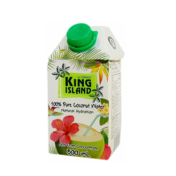 

Кокосовая вода без сахара 100% KING ISLAND 500мл.