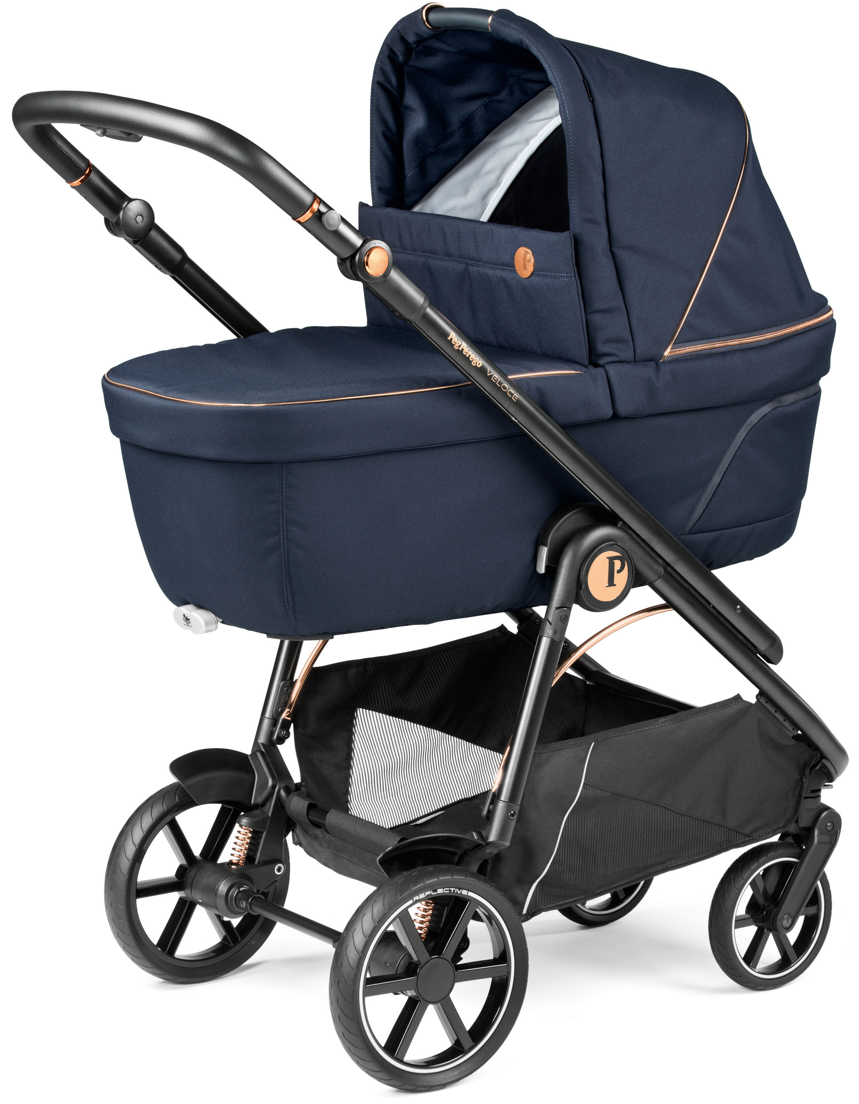 Коляска 2 в 1 Peg Perego Veloce Belvedere Blue Shine