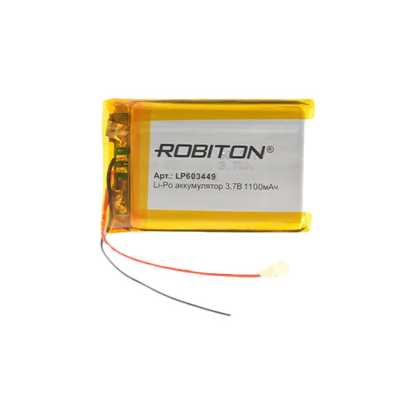 

аккумулятор ROBITON LP603449 3.7В 1100мАч PK1, 15746