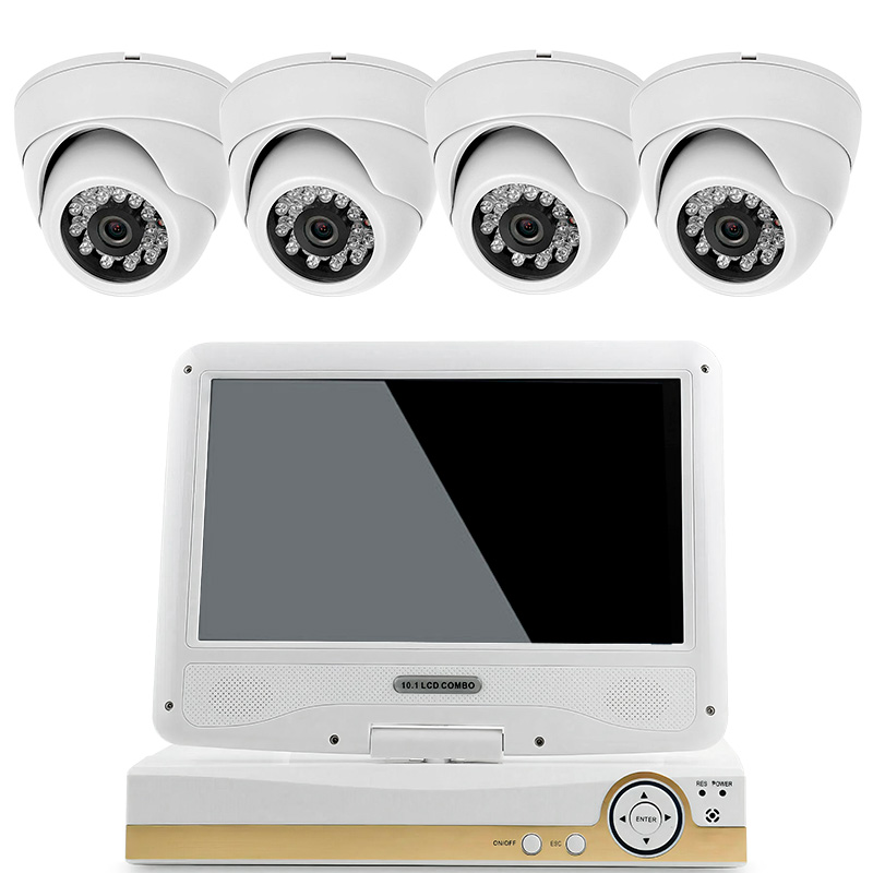 

Комплект видеонаблюдения AHD 2Мп Ps-Link KIT-A9204HD с монитором 4 камеры для помещения, Белый, KIT-A9204HD