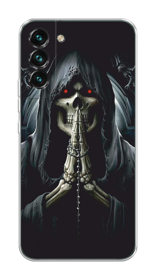 

Чехол на Samsung Galaxy S22 "Молитва", Серый, 2103850-1