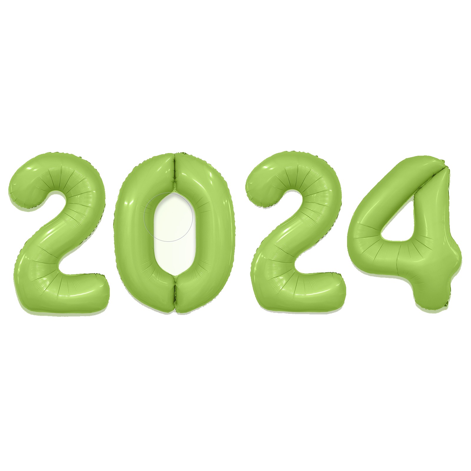

Набор фольгированных шаров 40" "2024" цвет мистик фисташка, Зеленый