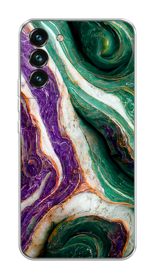 

Чехол на Samsung Galaxy S22 "Фиолетово-зеленый мрамор", Зеленый;фиолетовый, 2103850-1