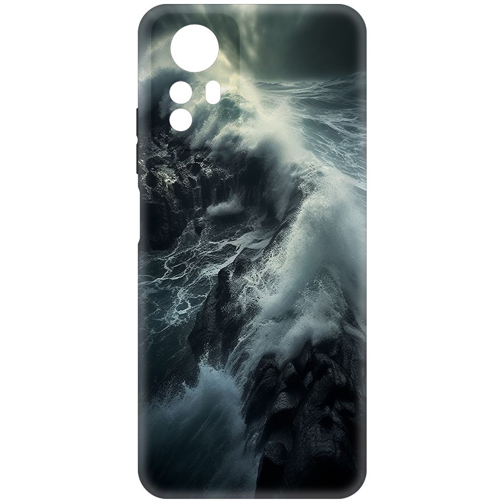 

Чехол-накладка Krutoff Soft Case Шторм для Xiaomi Redmi Note 12S черный