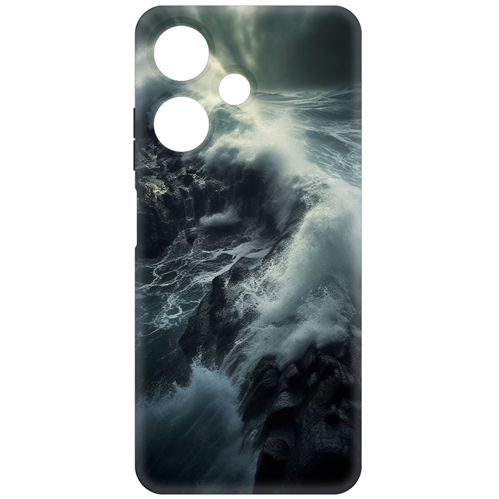 

Чехол-накладка Krutoff Soft Case Шторм для Infinix Hot 30i черный