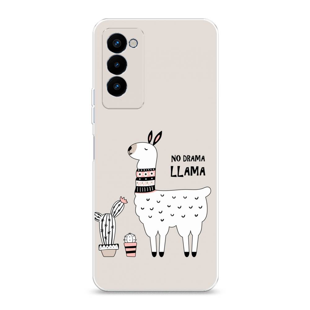 

Чехол Awog на Tecno Camon 18P "No drama LLama", Разноцветный, 300750-2