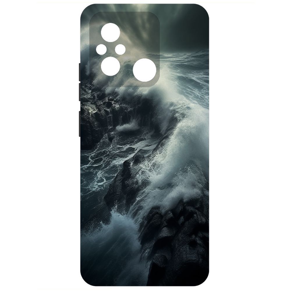 

Чехол-накладка Krutoff Soft Case Шторм для Xiaomi Redmi 12C черный