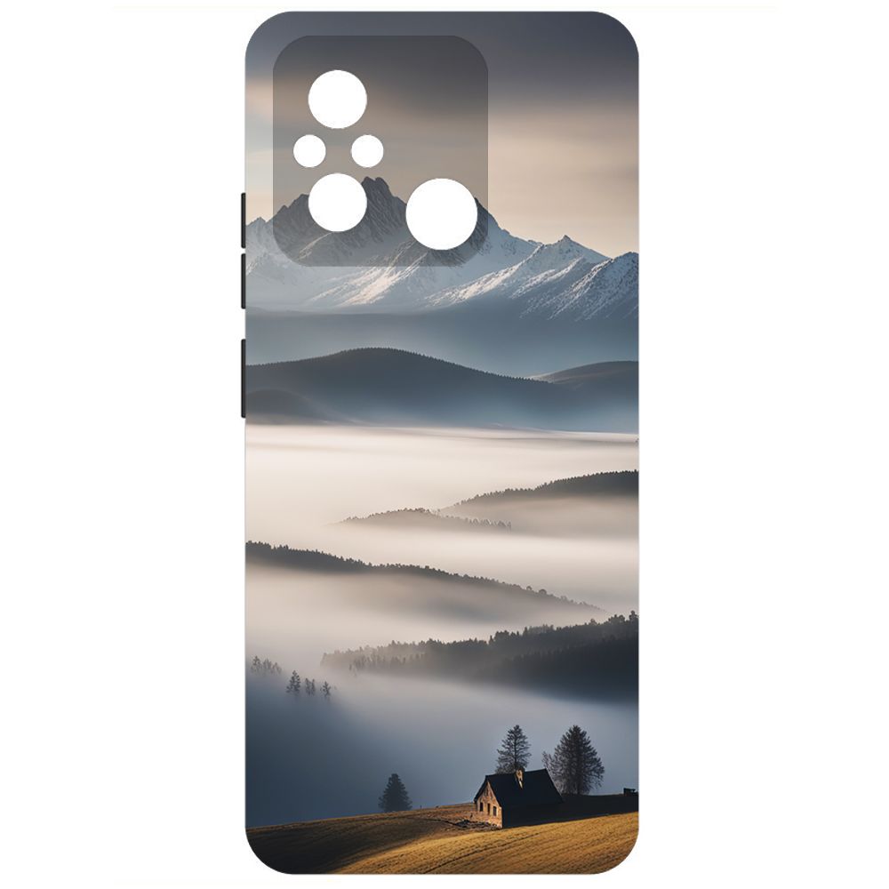 

Чехол-накладка Krutoff Soft Case Туман для Xiaomi Redmi 12C черный