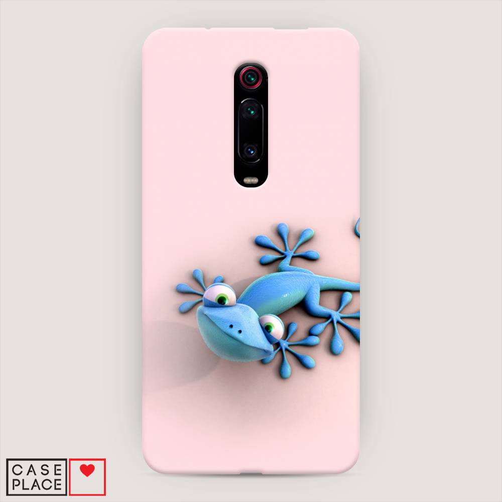 фото Пластиковый чехол "голубая ящерка" на xiaomi mi 9t awog