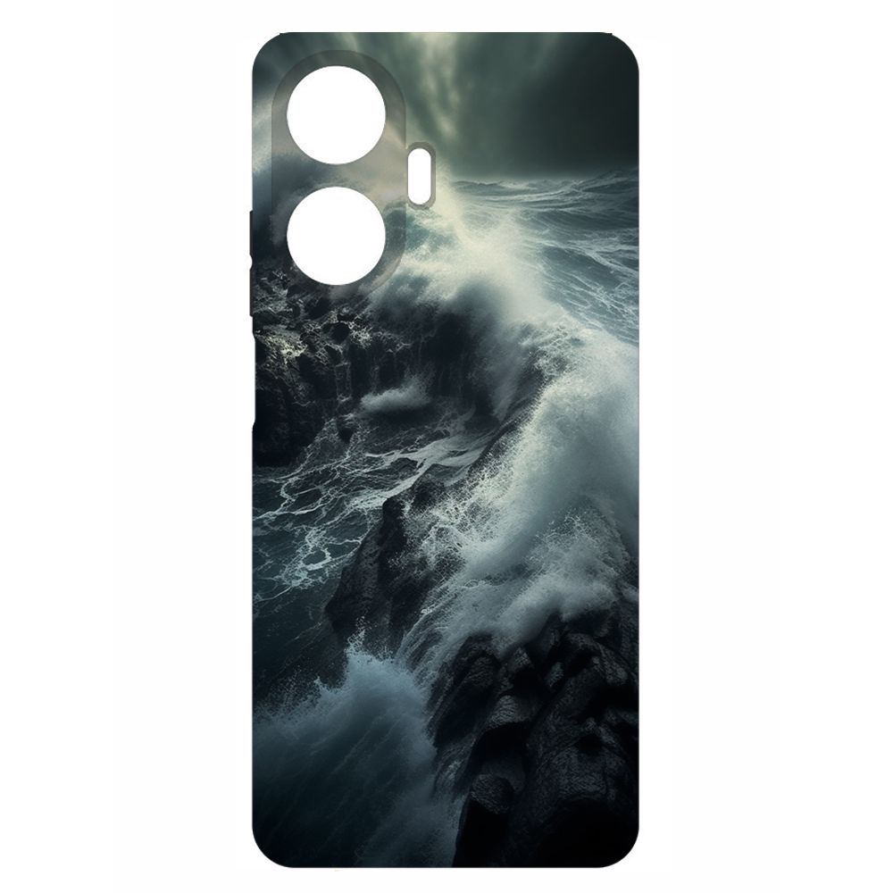 

Чехол-накладка Krutoff Soft Case Шторм для Realme C55 черный