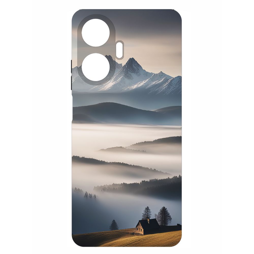 

Чехол-накладка Krutoff Soft Case Туман для Realme C55 черный